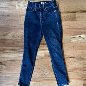 Madewell Curvy Skinny High Rise Jeans -- Warm Thermolite Edition for Winter